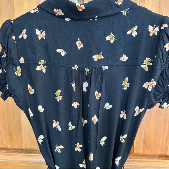 Urban Outfitters Spring Day Butterfly MIDI Wrap Dress - Picture 7 of 15